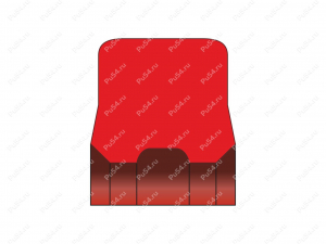 Уплотнение фланца 51 mm (2 дюйма) 63.9x2.9x3.4 (2.516x0.114x0.134) Trelleborg DRV500510, Product Code 70-08-967300, Polyurethane, PU54/M92/красный, Image №1